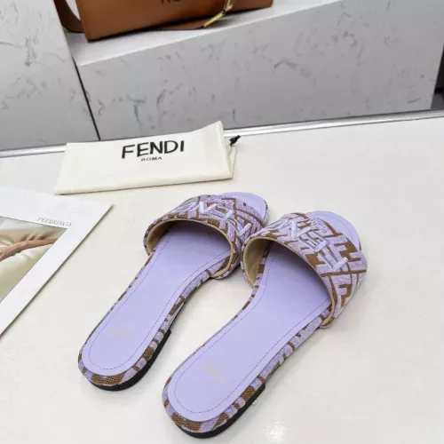 Replica Fendi Slippers For Women #1320228 $82.00 USD for Wholesale
