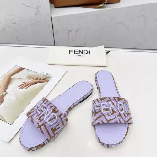 Replica Fendi Slippers For Women #1320228 $82.00 USD for Wholesale
