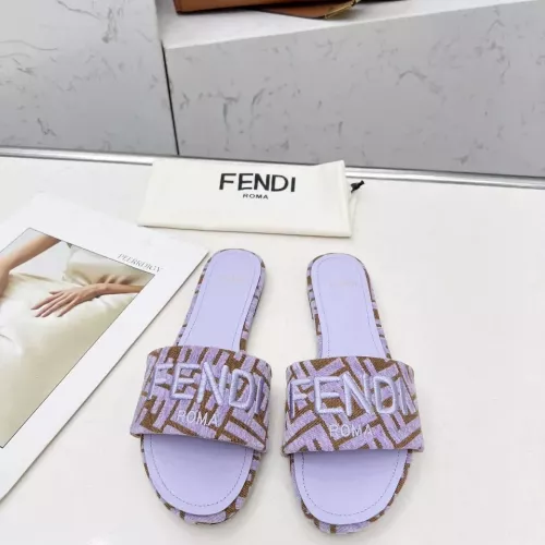 Replica Fendi Slippers For Women #1320228 $82.00 USD for Wholesale