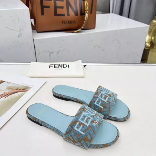 Replica Fendi Slippers For Women #1320229 $82.00 USD for Wholesale