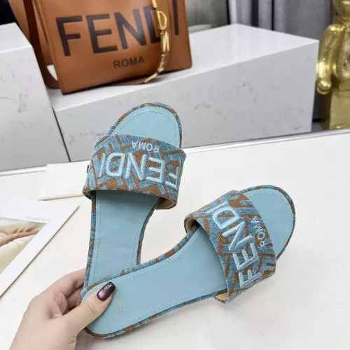 Replica Fendi Slippers For Women #1320229 $82.00 USD for Wholesale