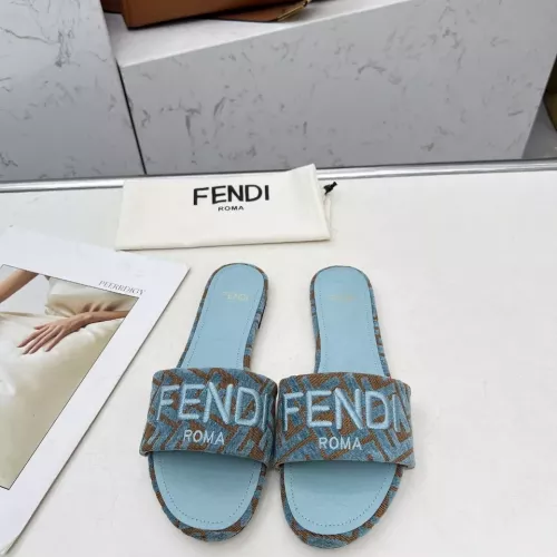 Replica Fendi Slippers For Women #1320229 $82.00 USD for Wholesale