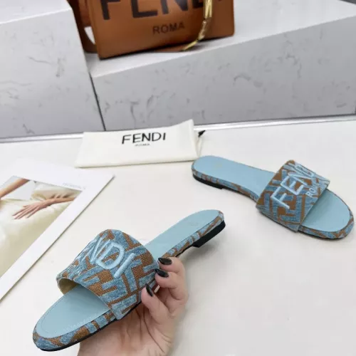 Replica Fendi Slippers For Women #1320229 $82.00 USD for Wholesale