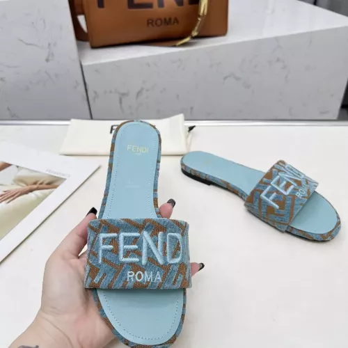Replica Fendi Slippers For Women #1320229 $82.00 USD for Wholesale