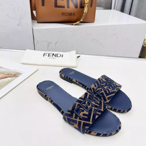 Replica Fendi Slippers For Women #1320230 $82.00 USD for Wholesale