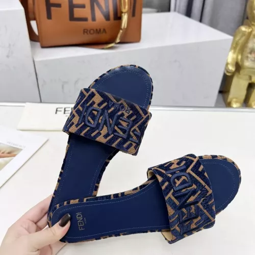Replica Fendi Slippers For Women #1320230 $82.00 USD for Wholesale