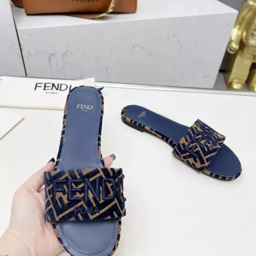Replica Fendi Slippers For Women #1320230 $82.00 USD for Wholesale