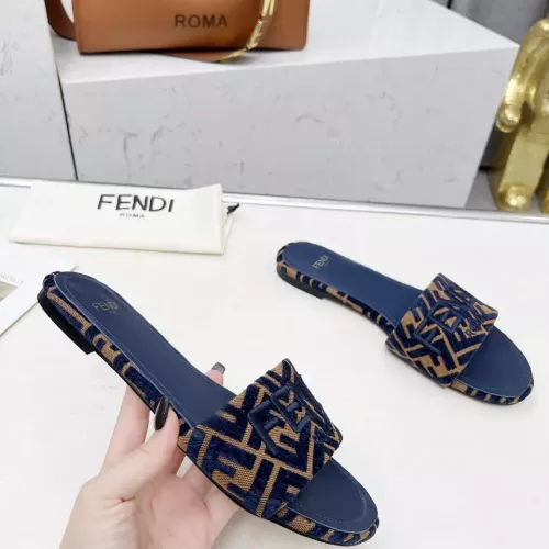 Replica Fendi Slippers For Women #1320230 $82.00 USD for Wholesale
