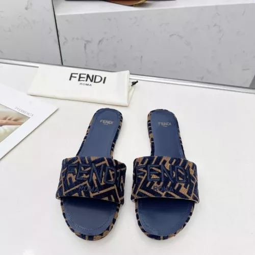 Replica Fendi Slippers For Women #1320230 $82.00 USD for Wholesale