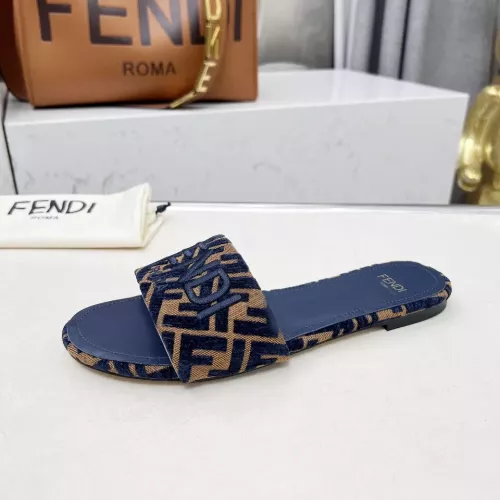 Replica Fendi Slippers For Women #1320230 $82.00 USD for Wholesale