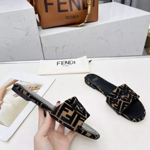 Replica Fendi Slippers For Women #1320231 $82.00 USD for Wholesale