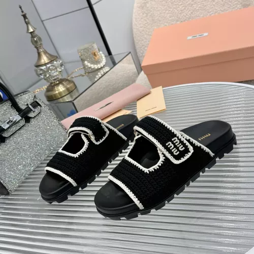 MIU MIU Slippers For Women #1320328 $92.00 USD, Wholesale Replica MIU MIU Slippers