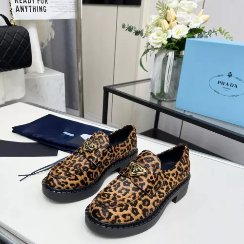 Prada Leather Shoes For Women #1320346 $102.00 USD, Wholesale Replica Prada Leather Shoes
