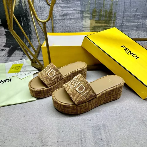 Fendi Slippers For Women #1320464 $85.00 USD, Wholesale Replica Fendi Slippers