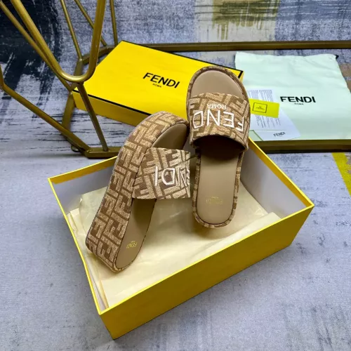 Replica Fendi Slippers For Women #1320464 $85.00 USD for Wholesale