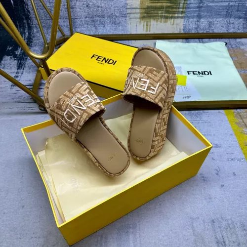 Replica Fendi Slippers For Women #1320464 $85.00 USD for Wholesale