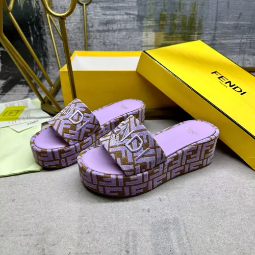 Fendi Slippers For Women #1320465 $85.00 USD, Wholesale Replica Fendi Slippers