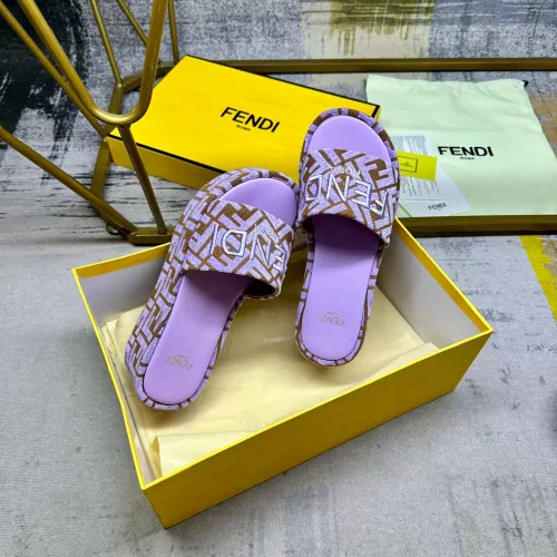 Replica Fendi Slippers For Women #1320465 $85.00 USD for Wholesale