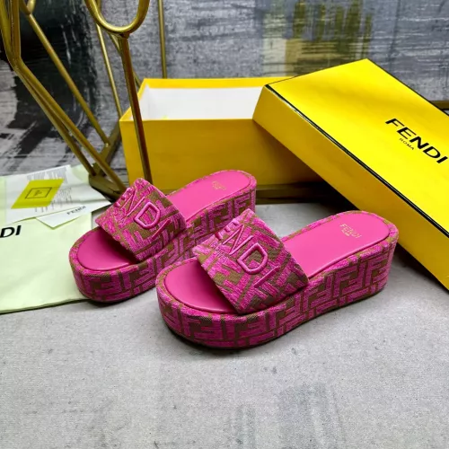 Fendi Slippers For Women #1320466 $85.00 USD, Wholesale Replica Fendi Slippers