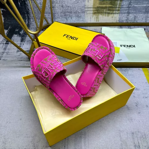 Replica Fendi Slippers For Women #1320466 $85.00 USD for Wholesale