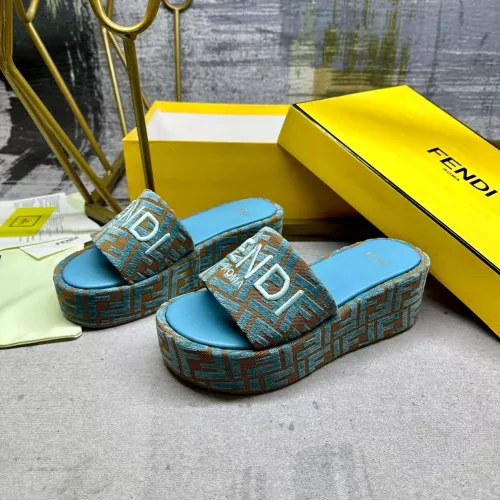 Fendi Slippers For Women #1320467 $85.00 USD, Wholesale Replica Fendi Slippers