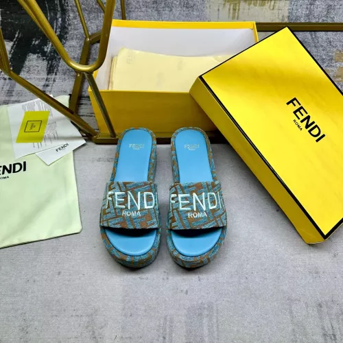 Replica Fendi Slippers For Women #1320467 $85.00 USD for Wholesale