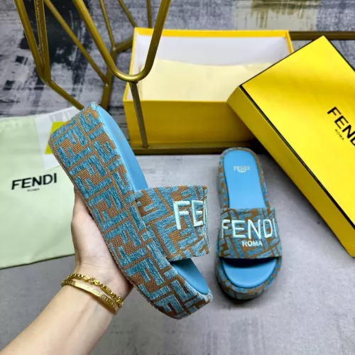 Replica Fendi Slippers For Women #1320467 $85.00 USD for Wholesale