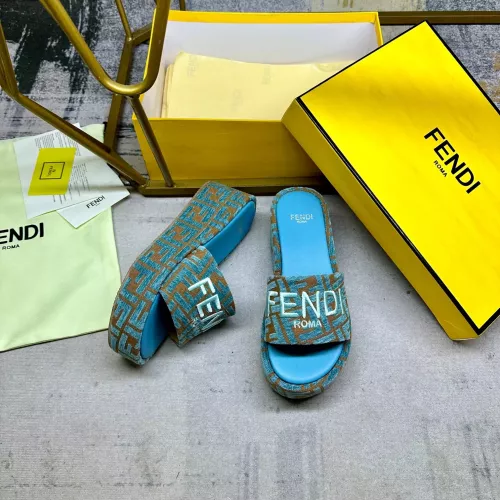 Replica Fendi Slippers For Women #1320467 $85.00 USD for Wholesale