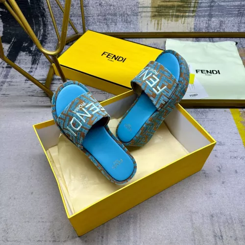 Replica Fendi Slippers For Women #1320467 $85.00 USD for Wholesale