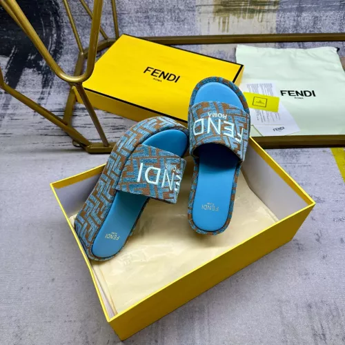 Replica Fendi Slippers For Women #1320467 $85.00 USD for Wholesale