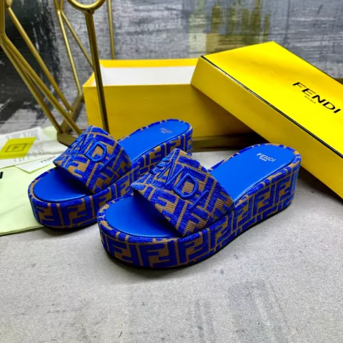 Fendi Slippers For Women #1320468 $85.00 USD, Wholesale Replica Fendi Slippers