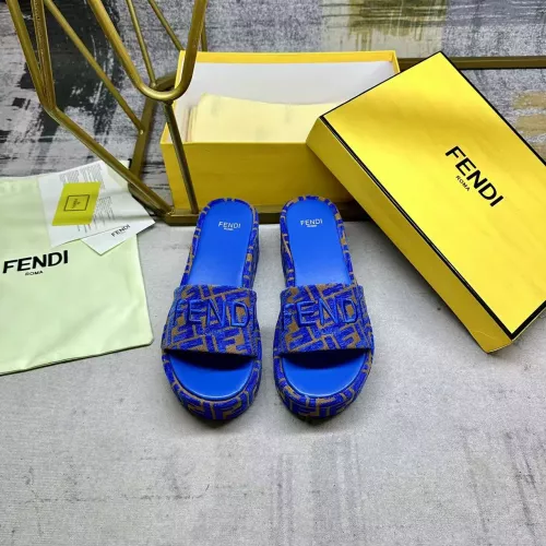 Replica Fendi Slippers For Women #1320468 $85.00 USD for Wholesale