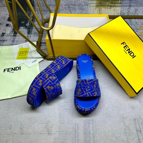 Replica Fendi Slippers For Women #1320468 $85.00 USD for Wholesale