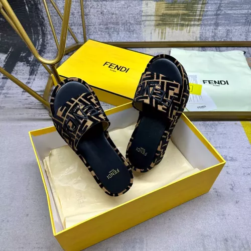 Replica Fendi Slippers For Women #1320470 $85.00 USD for Wholesale