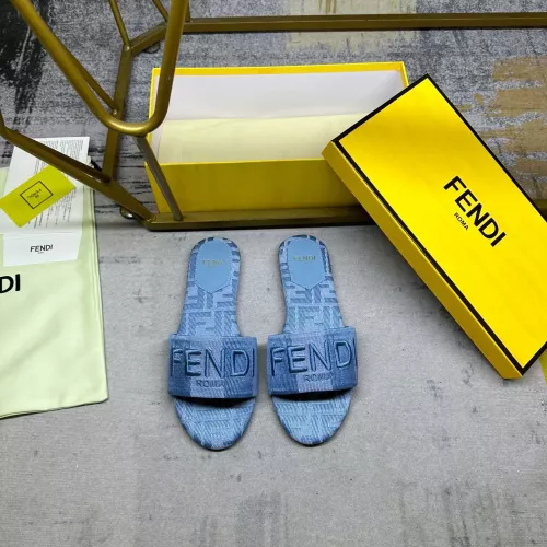 Replica Fendi Slippers For Women #1320486 $80.00 USD for Wholesale