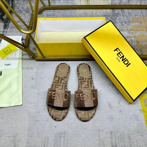 Replica Fendi Slippers For Women #1320488 $80.00 USD for Wholesale