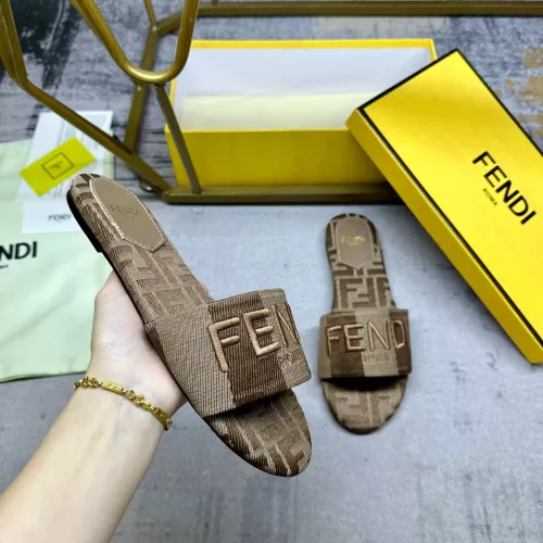 Replica Fendi Slippers For Women #1320488 $80.00 USD for Wholesale