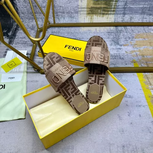 Replica Fendi Slippers For Women #1320488 $80.00 USD for Wholesale