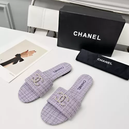 Chanel Slippers For Women #1320502 $80.00 USD, Wholesale Replica Chanel Slippers