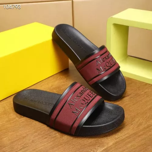 Replica Alexander McQueen Slippers For Men #1320650 $68.00 USD for Wholesale