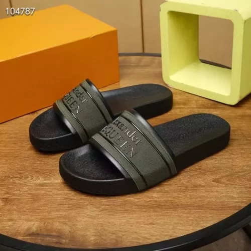 Alexander McQueen Slippers For Men #1320651 $68.00 USD, Wholesale Replica Alexander McQueen Slippers