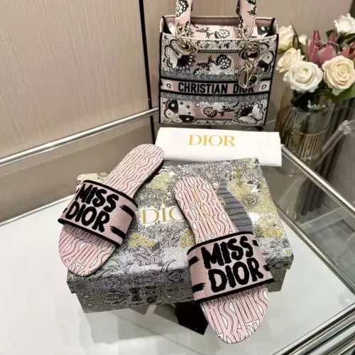 Replica Christian Dior Slippers For Women #1320752 $68.00 USD for Wholesale