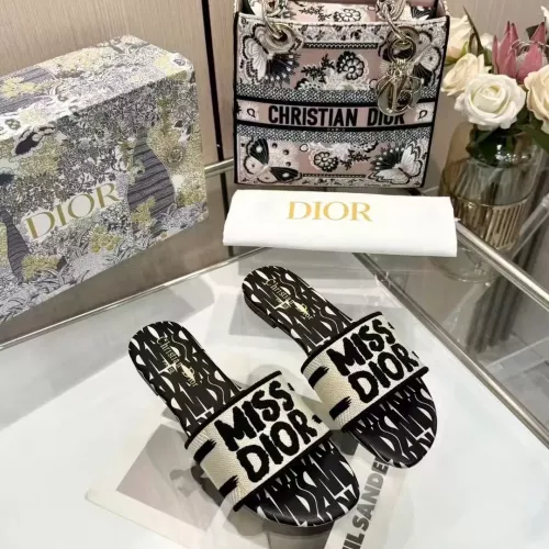 Replica Christian Dior Slippers For Women #1320754 $68.00 USD for Wholesale