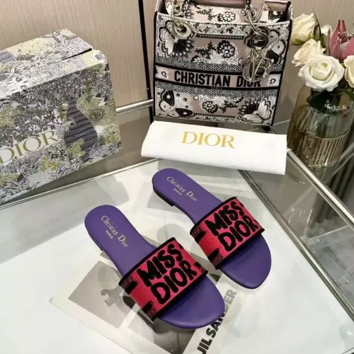 Replica Christian Dior Slippers For Women #1320760 $68.00 USD for Wholesale