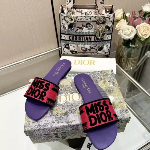 Replica Christian Dior Slippers For Women #1320760 $68.00 USD for Wholesale