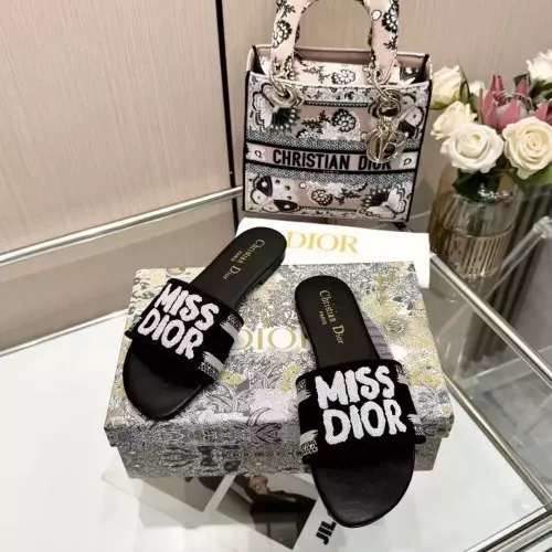 Replica Christian Dior Slippers For Women #1320761 $68.00 USD for Wholesale