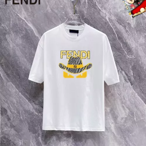 Fendi T-Shirts Short Sleeved For Unisex #1320968 $25.00 USD, Wholesale Replica Fendi T-Shirts