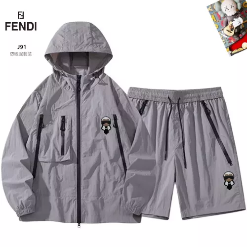 Fendi Tracksuits Long Sleeved For Men #1321240 $60.00 USD, Wholesale Replica Fendi Tracksuits
