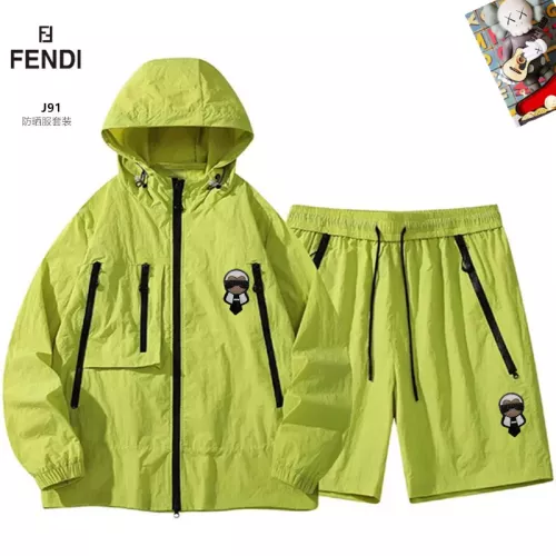 Fendi Tracksuits Long Sleeved For Men #1321241 $60.00 USD, Wholesale Replica Fendi Tracksuits