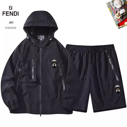 Fendi Tracksuits Long Sleeved For Men #1321243 $60.00 USD, Wholesale Replica Fendi Tracksuits